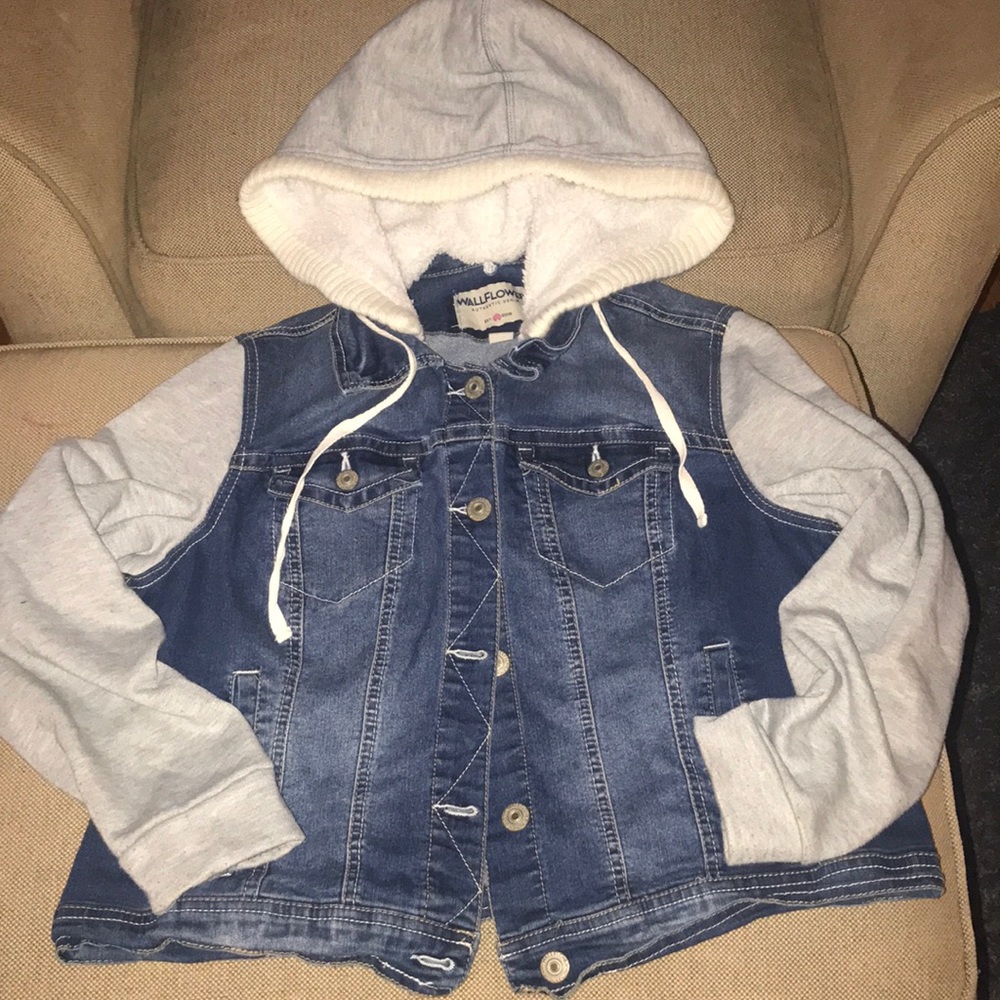 Jean sweatshirt jacket